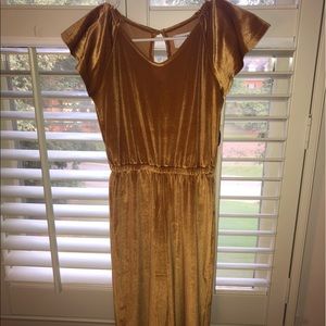 Girls old navy wide leg velvet jumpsuit